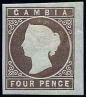 * SG#1 - 4p. Brun. SUP. - Gambia (...-1964)