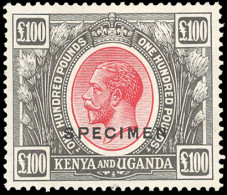 * SG#105s - 100£. Red And Black Overprinted "SPECIMEN", Part Original Gum. SUP. - Otros & Sin Clasificación