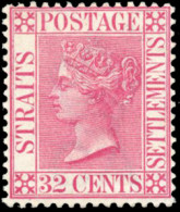 * SG#94a - 1894. 3c. On 32c. Carmine-rose, Variety Surcharge Omitted, Lightly Mounted Mint, Fine And Fresh. - Other & Unclassified