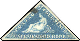 Obl. SG#19/19a - 4p. Deep Blue & Blue. 7 Copys. VF. - Cabo De Buena Esperanza (1853-1904)