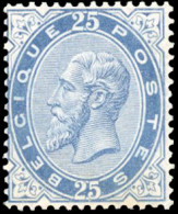 ** COB#40a - 25c. Bleu Foncé. Léopold II. Type 1883. Bon Centrage. Très Frais. SUP. - Autres & Non Classés