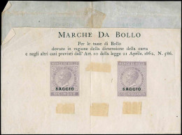 (*) 6 Essais Imprimés S/feuillet. Document Du Ministre Des Finances. Datés Du 21/04/1862. TB. - Non Classés