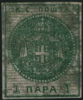 Obl. 1 - 1p. Papier Mince. B. - Serbie