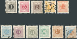 * 1/10 - Timbres-Taxe. Série Complète. Dentelés 13 Et 14. N°4, 6 Et 10 Obl. B à TB. - Servië