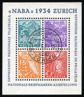 Obl. Zu#1 - Blocs Et Feuillets. NABA 1934. SUP. - Sonstige & Ohne Zuordnung