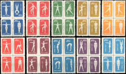 (*) Sc#141/ 150 - Set Of 10 Values. Complete Set. Block Of 4. SUP. - Autres & Non Classés