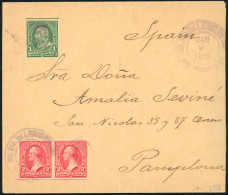 Obl. 1c. Et 2c. En Paire Des ETATS UNIS Obl CàD Des Philippines Du Corps Expeditionaire Du 9 Janv 1899 à Destination De  - Philippines