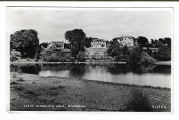 Real Photo Postcard, Scotland, Dunbartonshire, Bearsden, Saint Germain's Loch, House, Landscape, 1955. - Dunbartonshire