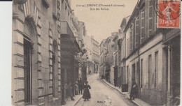 JONZAC (17) - Rue Des Ballets Et Ses Commerces - 1915 - En L'état - Jonzac