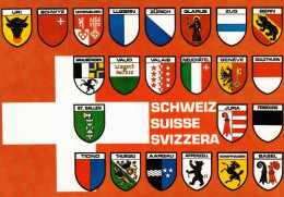 1 AK Schweiz * Eine Ansichtskarte Mit Den Wappen Von 23 Kantonen * - St. Anton