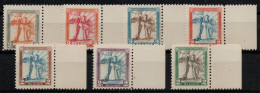 1922 Dollard Bi-colour Essays, 7 Diff. Colour Combinations, Matching Right Marginal, All Fresh U/m, A Superb Assembly! - Unused Stamps