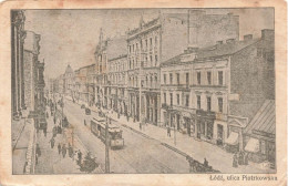 Pologne - Lodz Ulica Piotrkowska - Tram -  Carte Postale Ancienne - Poland