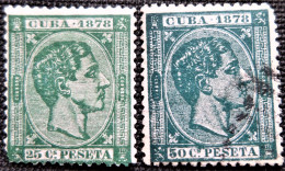 Espagne > Colonies Et Dépendances > Cuba 1878 Roi Alfonso XII  Edifil N°  47 Et 48 - Cuba (1874-1898)