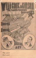 Cirque - Willcook & Garson - The Famous Vagabond Composers -  Carte Postale Ancienne - Circus