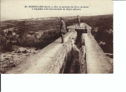 Remoulins, Sommet Pont Du Gard, Aquäduct, Gelaufen 1929 - Remoulins