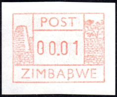 Zimbabwe Simbabwe ATM Stamps / 00,01 MNH / Frama Label Automatenmarken Etiquetas Automatici / No Rhino - Zimbabwe (1980-...)