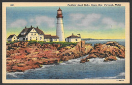 Phare  Lighthouse - C.P.A. Portland Maine Head Light Casco Bay  - Uncirculated - Non Circulée - No: 4A-H2166 - Portland