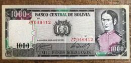 Bolivia 1000 Pesos Bolivianos 1982 - Bolivië