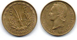 MA 24958 / AOF 5 Francs 1956 SUP - Altri – Africa