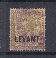 BRITISH LEVANT 1921 II. BRITISH CURRENCY 1 S. N.L23 USATO - British Levant