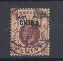 BRITISH HONK KONG 1917-21 12 CENTESIMI N.7 USATO - Gebruikt