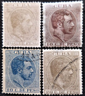 Espagne > Colonies Et Dépendances > Cuba 1883 King Alfonso XII   Edifil N°  98_102_103_104 - Cuba (1874-1898)