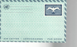 52705 ) United Nations Air Letter Aerogramme Par Avion  - Aéreo
