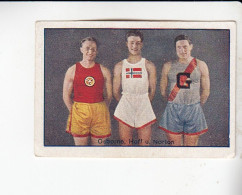 Greiling Sportbilder Leichtathletik Drei Bedeutende Leichtathleten Der Welt Osborne/ Hoff / Norton #8  Von 1928 - Otras Marcas