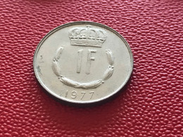 Münze Münzen Umlaufmünze Luxemburg 1 Franc 1977 - Luxembourg