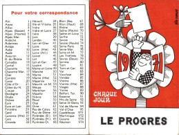 J2009 - Calendrier 1971 - LE PROGRÈS - Formato Piccolo : 1971-80