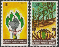 THEMATIC HISTORY: 1st ANNIVERSARY OF THE REPUBLIC OF BENIN - CORN CULTIVATION AND ALLEGORIES  -  BENIN - Autres & Non Classés