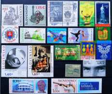 ESLOVAQUIA - LOTE 19 SELLOS DEL AÑO 2016 NUEVOS ** - LOS DE LA FOTO - Unused Stamps