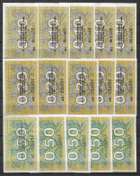 Lituanie 15 Billets Talonas De 1991, 0,10 (5), 0,20 (5), 0,50 (5). Très Belle Qualité, TB. - Lithuania