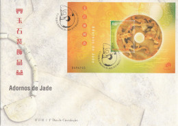 Macau, China, FDCB,(18) Adornos De Jade, 2000 - FDC