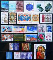 ESLOVAQUIA - 24 SELLOS + 2 HOJAS BLOQUES DEL AÑO 2018 NUEVOS ** - LOS DE LA FOTO - Unused Stamps