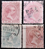 Espagne > Colonies Et Dépendances > Cuba 1896 -1897  Roi Alfonso XIII  Edifil N°  147_148_150_151 - Cuba (1874-1898)