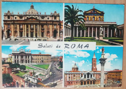 CARTOLINA 1971 ITALIA ROMA SALUTI Italy Rome Postcard Italien Rom Ansichtskarten - Viste Panoramiche, Panorama