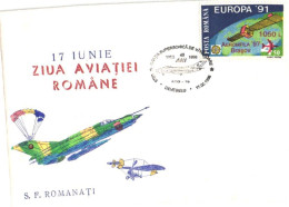 Romania:Cover, Overprinted EUROPA Cept 1991, Special Cancellation, 1998 - Brieven En Documenten