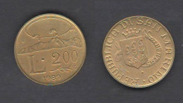 San Marino 200 Lire 1989 XVI Secoli Di Storia - San Marino