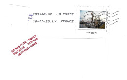 MTAM Voiliers ROUEN Sur Lettre 10-07-23 - Storia Postale