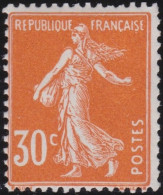 France  .  Y&T   .   141      .   **    .    Neuf Avec Gomme D'origine Et SANS Charnière - 1906-38 Säerin, Untergrund Glatt