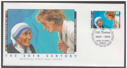 Death Of Princess Diana And Mother Teresa, Saint, Religion, Peace, Nobel Prize, Famous Woman, Marshall FDC - Mutter Teresa