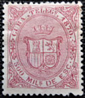 Espagne > Colonies Et Dépendances > Cuba Télégraphe 1870 Armoiries  Edifil N° 8 - Cuba (1874-1898)