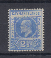 CAYMAN ISLANDS 1902-03 REGINA VITTORIA 2 1/2 D. N.5 G.O MH* - Cayman Islands