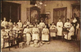 BRUXELLES - Institut Royal Des Sourdes, Muettes Et Aveugles, Rempart Des Moines - Les élèves Aveugles Dans Leur Atelier - Enseignement, Ecoles Et Universités