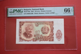 Banknotes Bulgaria 10 Leva 1951 PMG 66 	P# 83 - Bulgarie