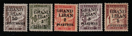 GRAND LIBAN - TAXE N°1/5 * (1924) - Portomarken