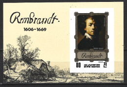 COREE DU NORD. BF 34E NON DENTELE De 1983. Tableau De Rembrandt. - Rembrandt