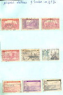 ALGERIE EX-COLONIES >> LES  9 TIMBRES OBLITERES Dont 3 TIMBRES POSTE AERIENNE  -TRES BON ETAT -REF-0-0-TPL-21-11 - Oblitérés