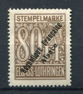 !!! FISCAUX D'ALSACE LORAINE, N°163 NEUF * - Unused Stamps